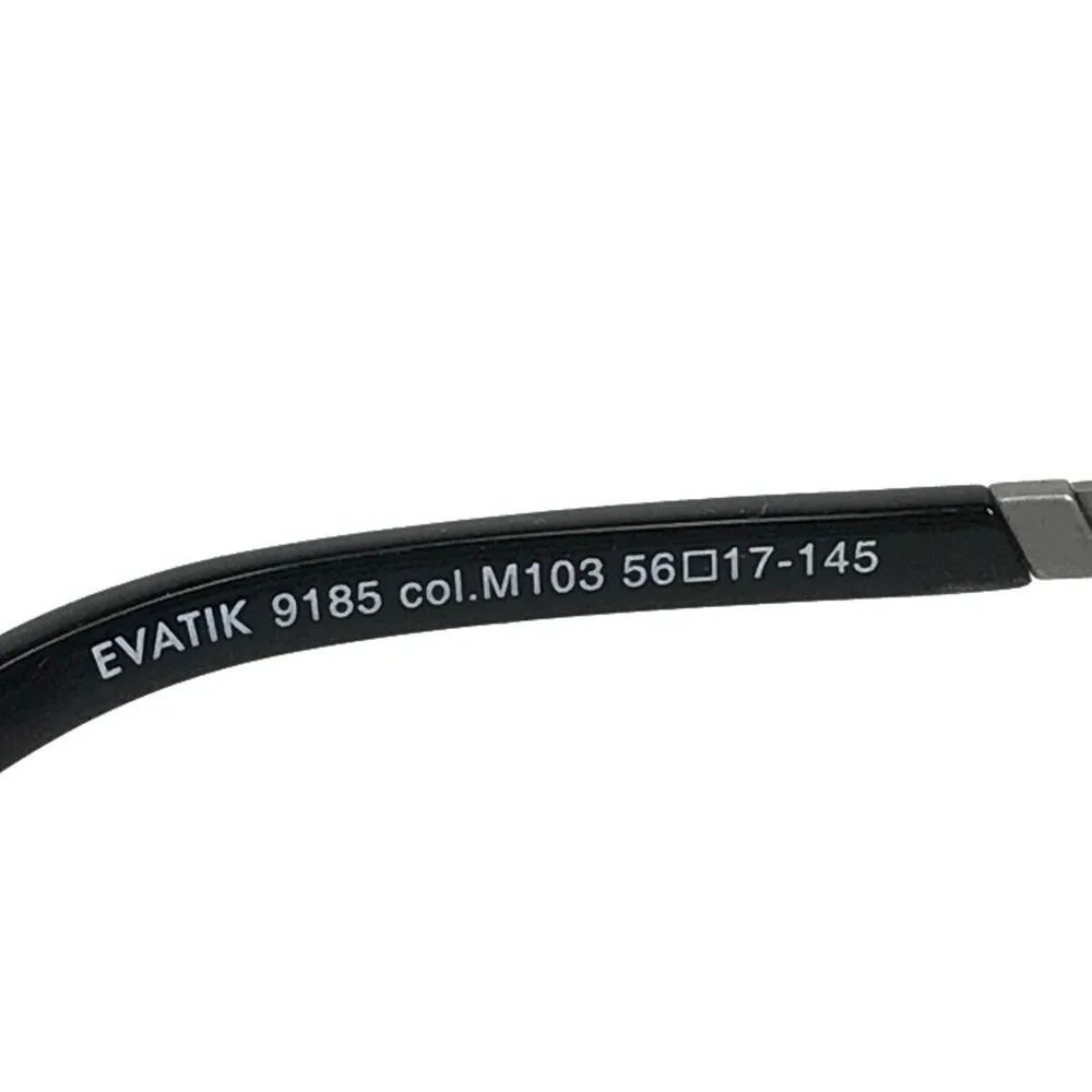 Evatik Eyeglasses Frames 9185 col.M103 Black Grey Rectangular Full Rim 56-17-145